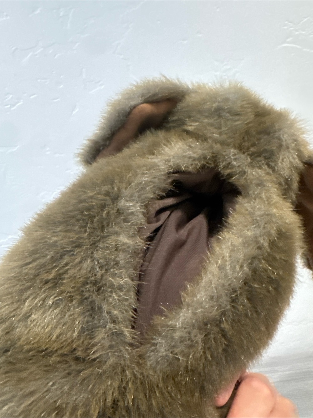 Folkmanis Puppet Sitting Dog Brown 15" Plush Puppy Furry Full Body Hand Puppet - Picture 5 of 8